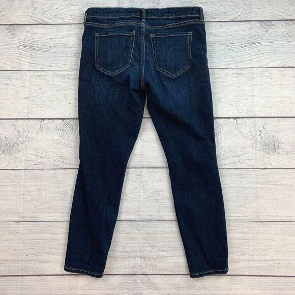 Gap Denim Jeans sz 29 Reg Jegging Dark Wash Inseam 25.5" Women's Crop - Picture 5 of 11
